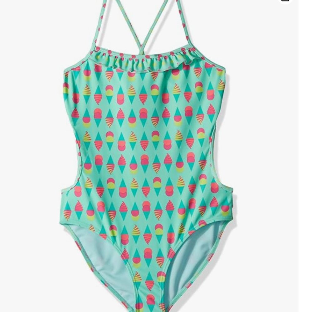 VIGOSS Girls' Ice Cream Party Monokini Size 10/12 9174